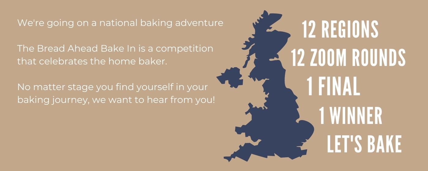 The bread ahead bake in map. A UK baking competition 