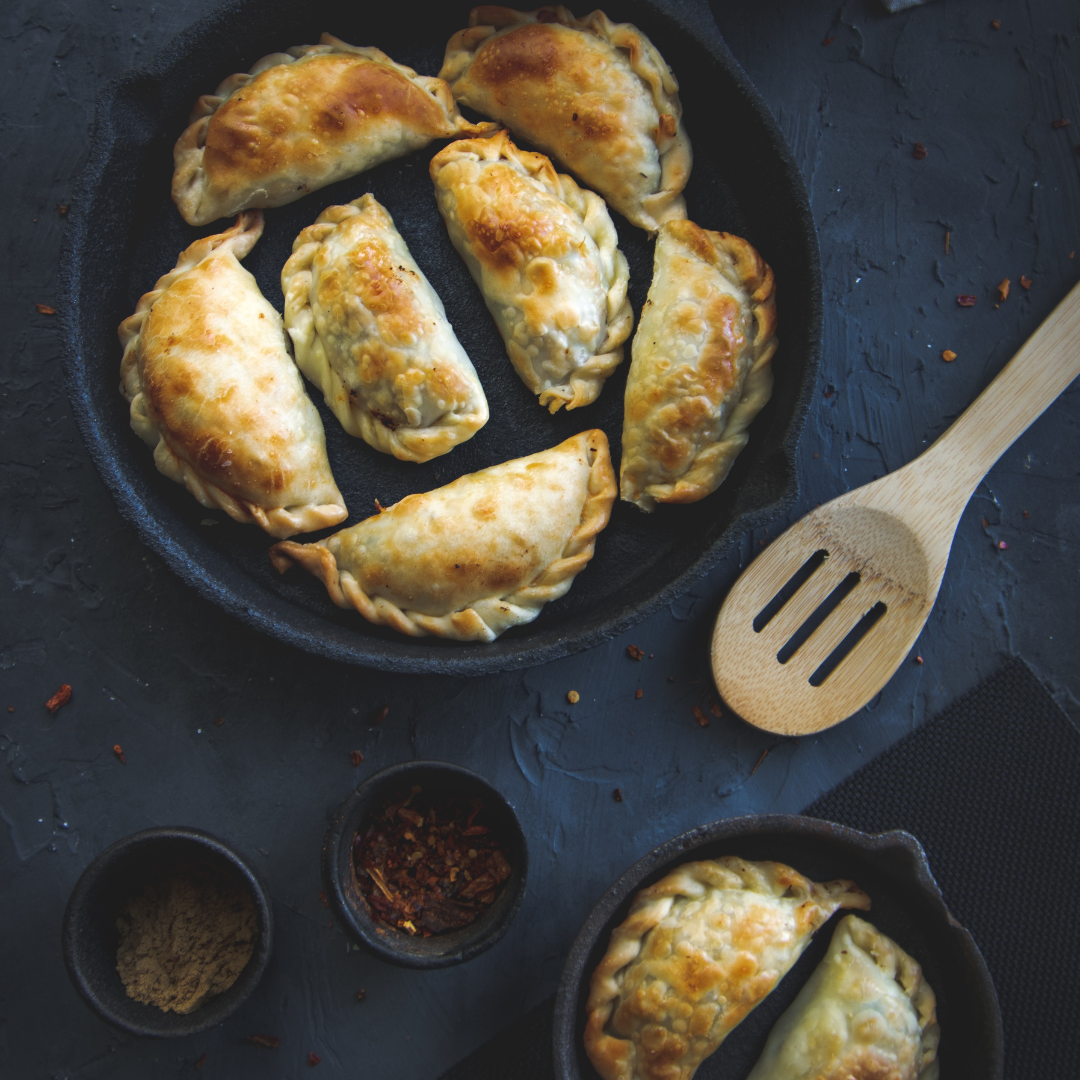 South American Empanadas & Pudding