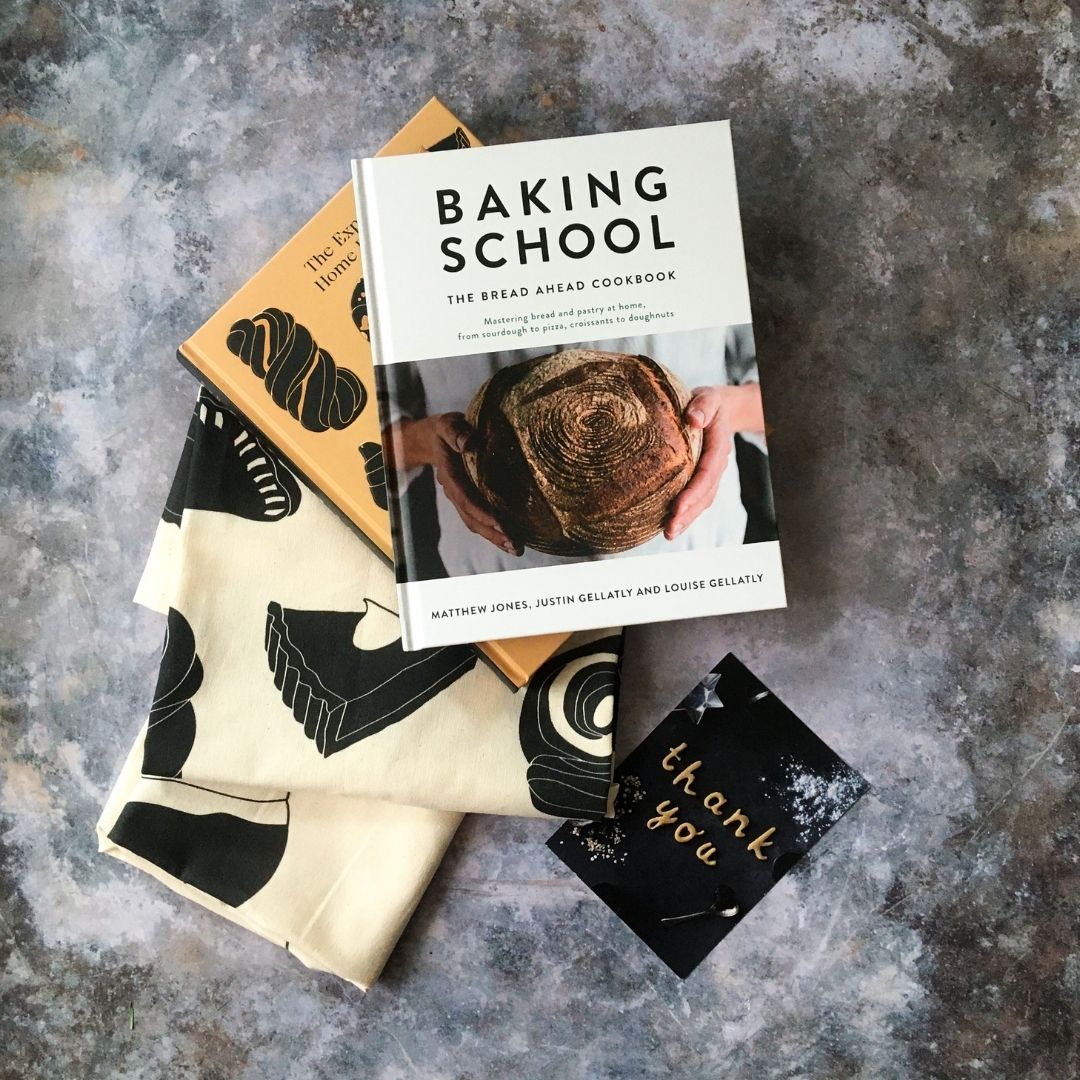 Bread Ahead Bakery & School - Cookbook & tea towel bundle